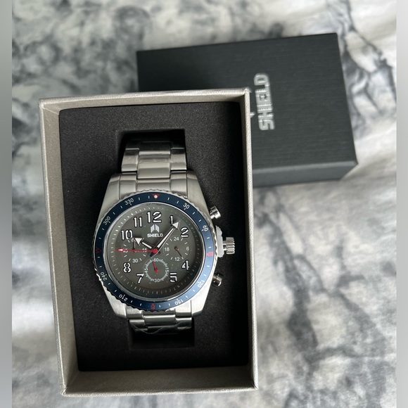 Shield Exley Chronograph Diver Stainless Steel Watch - Picture 2 of 6